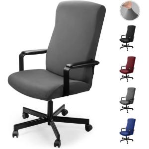 Housse pour Chaise de Bureau Housse de fauteuil rotatif Hou…