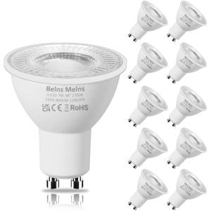 Belns Melns Ampoule GU10 LED Blanc Chaud 2700K, 7W (équival…