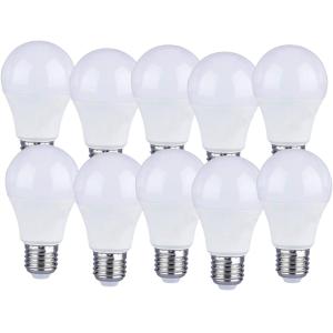 LEDLUX Lot de 10 Lot de 10 Ampoules LED E27 9W A60 - Lumièr…