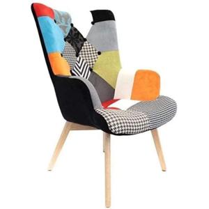 THE HOME DECO FACTORY HD3610 Fauteuil A Patchwork Helsinki…