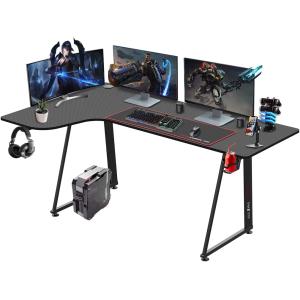 Dripex Bureau Gaming Ergonomique, Table d'ordinateur en For…