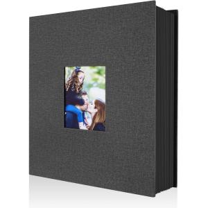 Lanpn Album Photo 10x15 400 Pochette, Lin Tissu Album pour…
