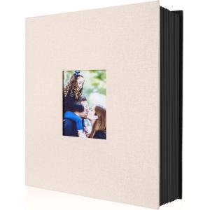 Lanpn Album Photo 10x15 400 Pochette, Lin Tissu Album pour…