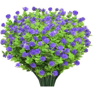 AIOR 10 Bouquets Fleurs Artificielles Fausse Plante, UV Rés…
