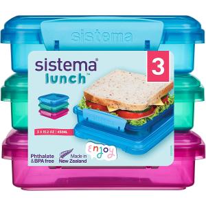 Sistema Boîte à lunch Boîte à sandwich avec contrastées Cli…