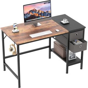 HOMIDEC Bureau d'ordinateur,Table de Bureau avec tiroirs Bu…