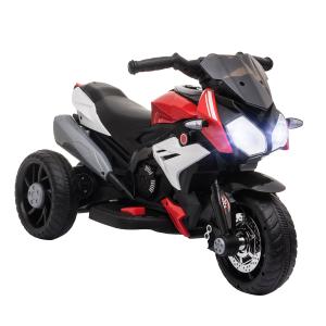 HOMCOM Moto électrique pour Enfants 3 Roues 6 V 3 Km/h Effe…