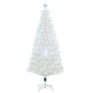 HOMCOM Sapin de Noël sapin artificiel180 cm lumineux LED 7…