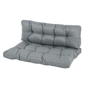 Outsunny Canapé en palettes avec coussin d’assise et de dos…