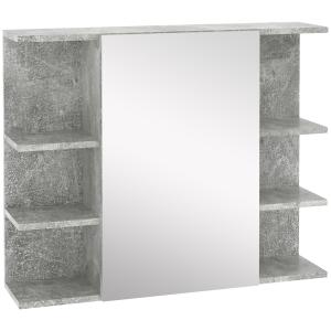 kleankin Armoire miroir salle de bain armoire murale meuble…