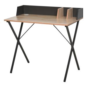 HOMCOM Bureau Informatique Table de Travail Ordinateur Desi…