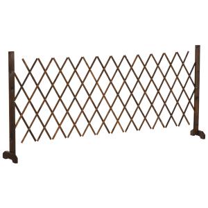 Outsunny Treillis extensible clôture treillis rétractable p…
