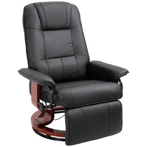 HOMCOM Fauteuil Relax inclinable Repose-Pieds réglable pivo…