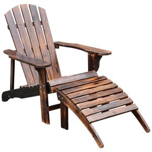 Outsunny Fauteuil de Jardin Adirondack Chaise Longue Chaise…