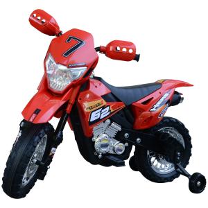 HOMCOM Motocross électrique 35 W enfant 3 à 6 ans dim. 109L…