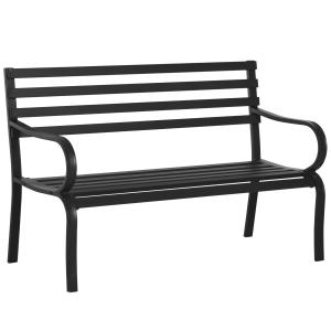 Outsunny Banc de Jardin Design Contemporain 2 Places Charge…