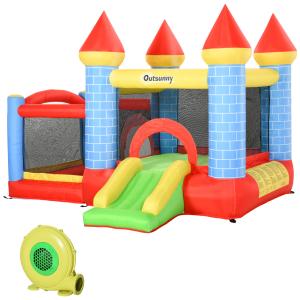 Outsunny Château gonflable pour enfants avec trampoline tob…