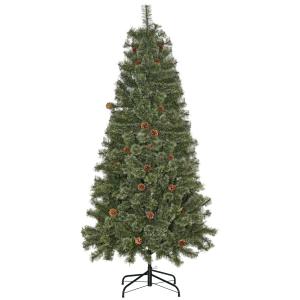 HOMCOM Sapin arbre de Noël artificiel 450 branches 28 pomme…
