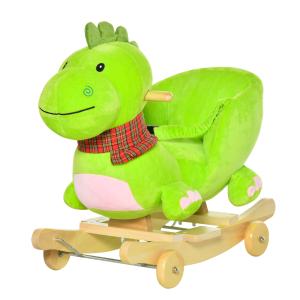 HOMCOM Cheval à Bascule jouet à bascule dinosaure et porteu…