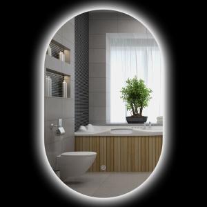 kleankin Miroir ovale mural lumineux LED salle de bain 81 x…