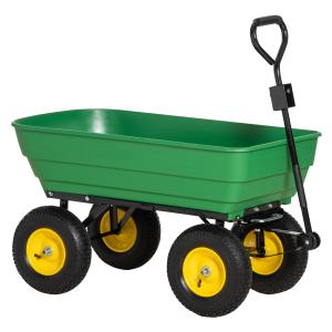 Outsunny Chariot de jardin a main garden cart truck cuve ba…