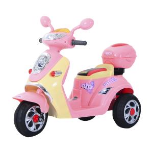 HOMCOM Moto scooter électrique pour enfants 6 V env. 3 Km/h…