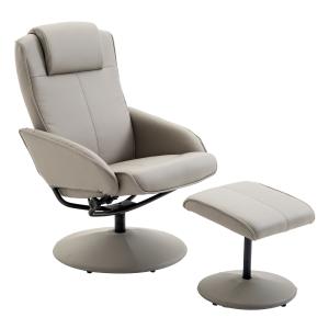 HOMCOM Fauteuil Relax inclinable chaise contemporain avec R…