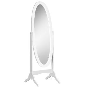 HOMCOM Miroir à Pied Ovale Style Shabby Chic Inclinaison ré…
