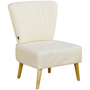 HOMCOM Fauteuil lounge relax chaise de salon design scandin…