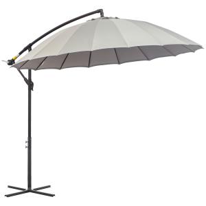 Outsunny Parasol déporté ronde diamètre 2,96 m parasol incl…