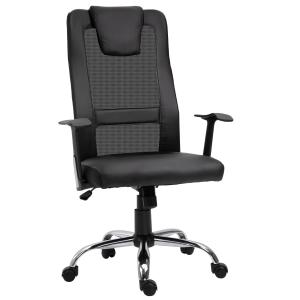 HOMCOM Fauteuil chaise de bureau ergonomique hauteur d'assi…