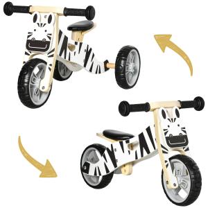 AIYAPLAY Draisienne tricycle en bois vélo d'équilibre 2 en…