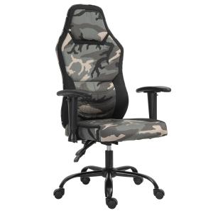HOMCOM Fauteuil gaming militaire - chaise gamer - inclinabl…