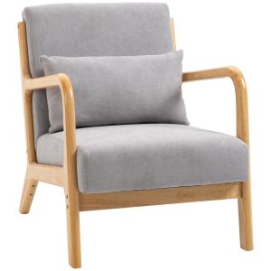 HOMCOM Fauteuil de salon design moderne chaise de loisirs a…