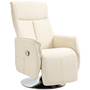 HOMCOM Fauteuil relaxant inclinable pivotant repose-pied ré…