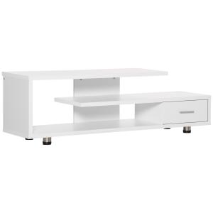 HOMCOM Meuble TV meuble télé design contemporain 1 tiroir e…