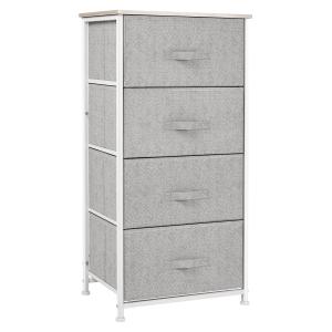 HOMCOM Commode chiffonnier meuble de rangement 45 x 30 x 92…