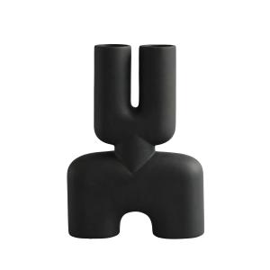 101 Copenhagen - Cobra Vase Double Medio , coffee / brun fo…