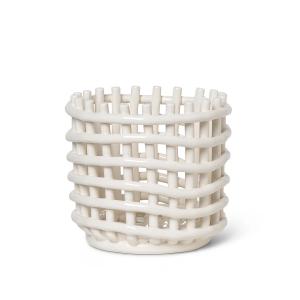 Ferm Living - Corbeille en céramique, petite, blanc cassé