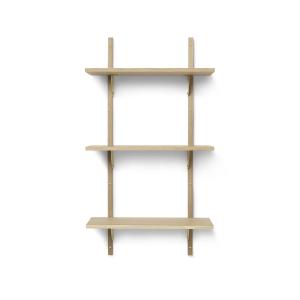 Ferm Living - Etagère murale secteur triple, 54 cm, chêne /…