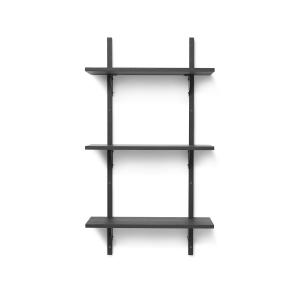 ferm LIVING - Etagère murale secteur triple, 54 cm, noir ce…