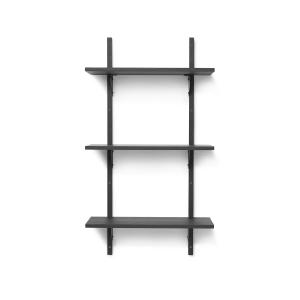 Ferm Living - Etagère murale secteur triple, 54 cm, noir ce…