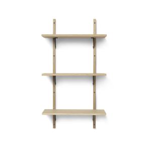 Ferm Living - Etagère murale secteur triple, 54 cm, chêne /…