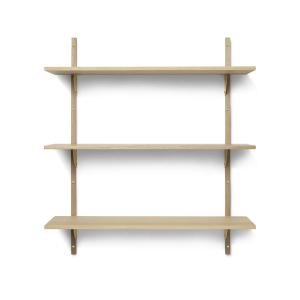 Ferm Living - Etagère murale secteur triple, 87 cm, chêne /…