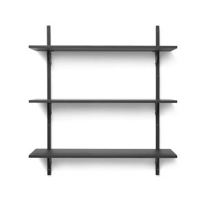 Ferm Living - Etagère murale secteur triple, 87 cm, noir ce…