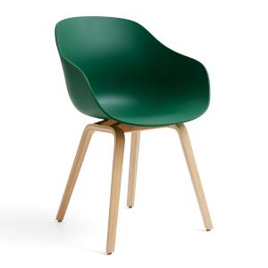 HAY - About a Chair AAC 222, chêne laqué / teal green 2. 0