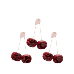 Broste Copenhagen - Cherry Pendentif, pompeian red (set de…