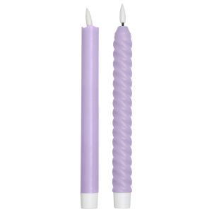 Design Letters - Cosy Forever Bougie LED, lilas (lot de 2)