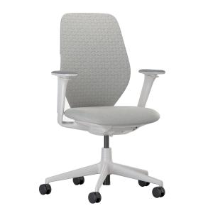 Vitra - ACX Soft Chaise de bureau, Grid Knit stone grey / Q…
