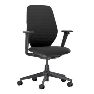 Vitra - ACX Soft Chaise de bureau, Grid Knit nero / Quilted…